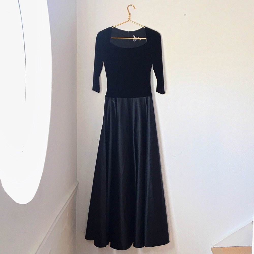 JS Collections Full-Length Ball Gown in Black​